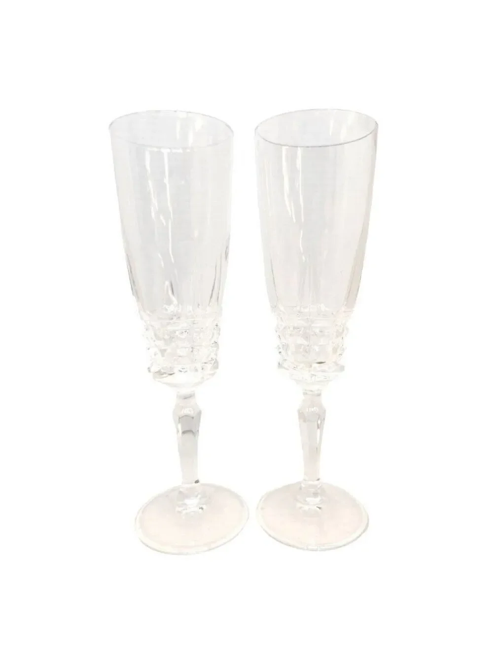 Set Of 2 W.M.Dalton Parfait Sour Lead Crystal Glasses Made In France